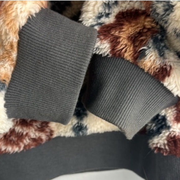 URBAN OUTFITTERS🔹Cozy Sherpa Fair Isle Crewneck Sweatshirt - Picture 12 of 16